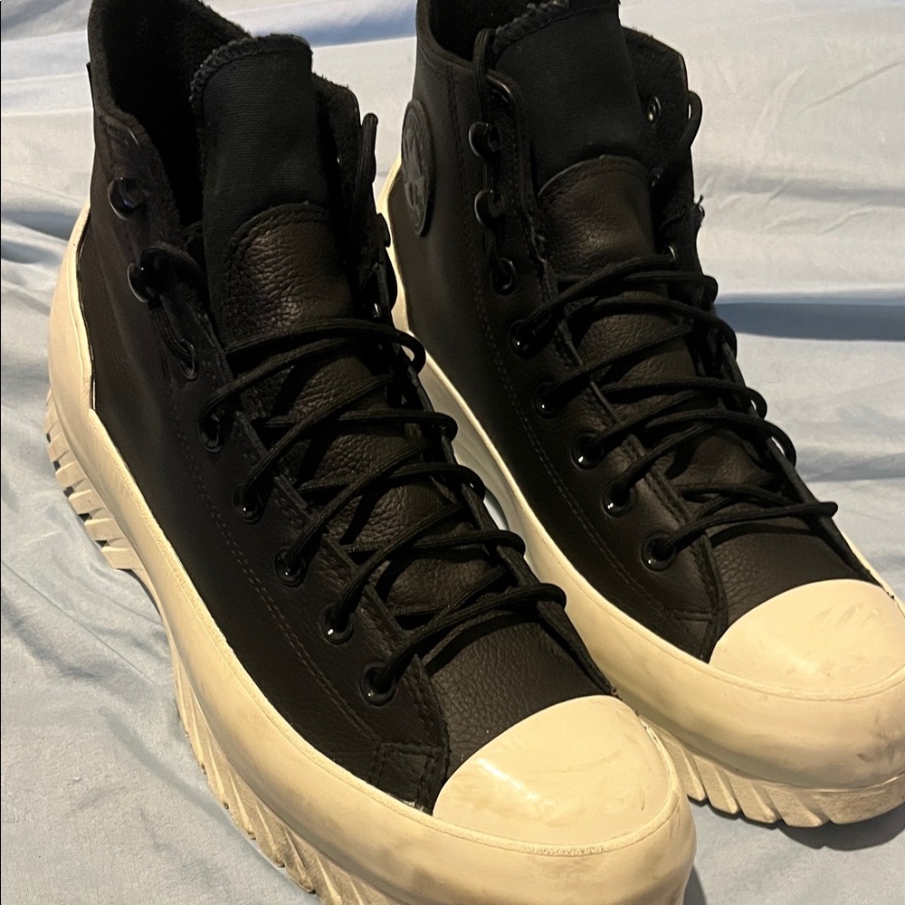 Converse Black and White High-Top Sneakers